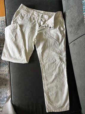 White Casual Chino Pants